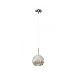 Luminaire Center Suspension Luna Chrome 1 ampoule 200cm