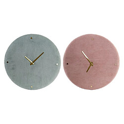 Horloge Murale DKD Home Decor Polyester (2 pcs) (40 x 5 x 40 cm)