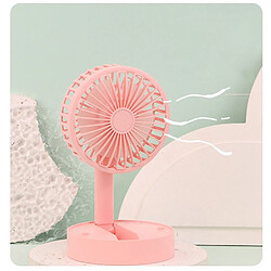 Avis (Rose) Petit Ventilateur de Bureau Chargement Usb Ventilateur Portable à Cinq Pales De Refroidissement Par Brise Puissant