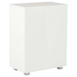 Maison Chic Commode Buffet - Meuble de rangement Blanc brillant 60x35x80 cm Bois d'ingénierie -GKD40726 pas cher