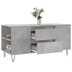 Acheter Maison Chic Tabls basse,Table Console pour salon gris béton 102x44,5x50 cm bois d'ingénierie -MN95732