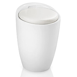 Acheter Helloshop26 Tabouret coffre de rangement blanc 1208022