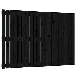 vidaXL Tête de lit murale Noir 127,5x3x90 cm Bois massif de pin