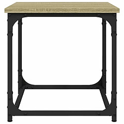 Maison Chic Table d'appoint | Table Basse Chêne sonoma 40x40x40 cm Bois d'ingénierie -GKD21655 pas cher