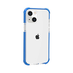 Coque en acrylique, antichoc, transparent épaissi aux quatre coins bleu pour votre Apple iPhone 13 mini 5.4 pouces