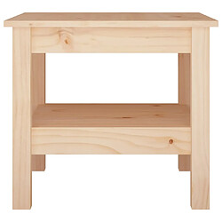 Avis ComfortXL Table Basse 45x45x40 Cm Bois Massif De Pin