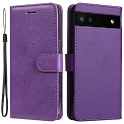 Htdmobiles Housse pour Google Pixel 6a 5G - etui coque pochette portefeuille + film ecran - MAUVE