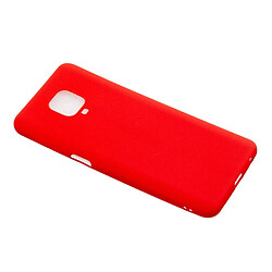 Coque en TPU couleur bonbon souple rouge pour votre Xiaomi Redmi Note 9S/9 Pro/9 Pro Max