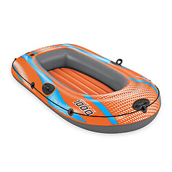 Bateau Gonflable Individuel Bestway Kondor Elite 1000 Raft 162x96x20 cm avec Poignées et Sol Gonflable