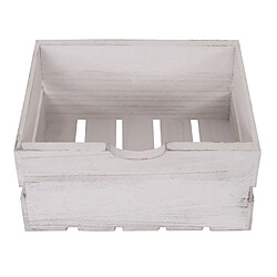 Mendler Commode HWC-C62, 2 tiroirs, 36x32x26cm ~ blanc shabby pas cher