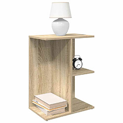 vidaXL Table de chevet chêne sonoma 46,5x29x61 cm bois d'ingénierie