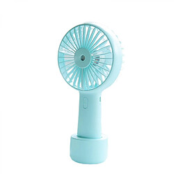 Ventilateur de Brumisation Portatif, 3 Vitesses Petit Ventilateur de Pulvérisation d'Eau Rechargeable à Piles de 2500 mah (bleu)