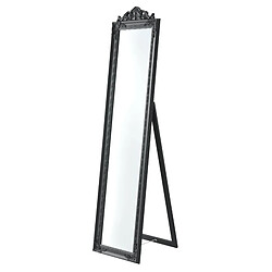 Miroir sur Pied Arezzo Inclinable 160 x 40 cm Gris Foncé [en.casa] 