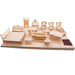 Wewoo Cadeaux en bois miniature de meubles de poupée 3D modèle architectural de bricolage jouets pour enfants