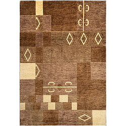 Vidal Tapis de laine 309x214 brun Juma