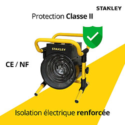 Acheter Chauffage électrique industriel de chantier - 3000W - Protection surchauffe - Noir - Stanley