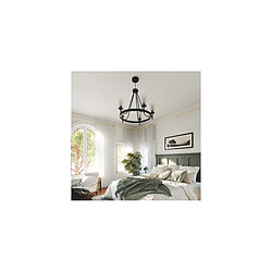 Avis ICONIK INTERIOR Lampe de plafond - Lampe suspendue - Chandelier - Loney Noir