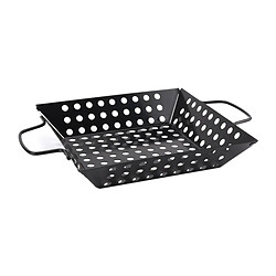 Carré Camping Grill Topper Barbecue Griller Casseroles Non-Bâton Barbecue Plateaux avec Poignées de Cuisson pour La Viande, Légumes, et Fruits de Mer