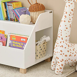 SoBuy KMB54-W Étagère Enfant, Étagère à Jouets, Étagère à Livres, Étagère de Rangement pour Livres et Jouets, Meuble Enfant pas cher