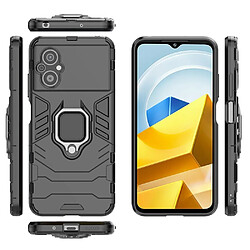 Htdmobiles Coque pour Xiaomi Poco M5 4G / M4 5G - housse etui rigide anti choc + film ecran - NOIR