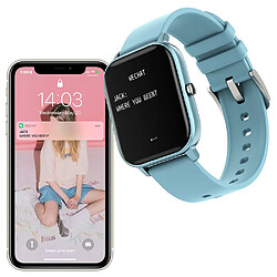 Acheter Universal Montres intelligentes Température Température Full Touch Fitness Tracker Surveillance du rythme cardiaque Montres pour femmes et hommes (bleues)