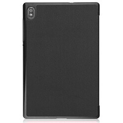 Etui en PU fonction veille/réveil automatique avec support noir pour votre Lenovo Tab 6