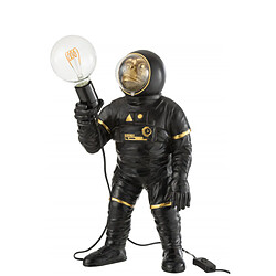 Dansmamaison Lampe De Table Astronaute Poly Noir/Or