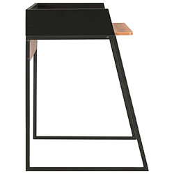 Avis Helloshop26 Bureau table poste de travail meuble d'ordinateur informatique étude et 90 x 60 x 88 cm noir 02_0023929