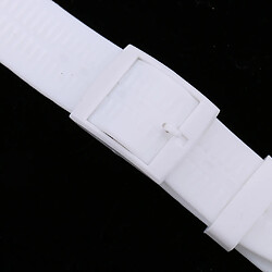 Acheter Bracelets de montre en caoutchouc de silicone de 19 mm imperméables blanc