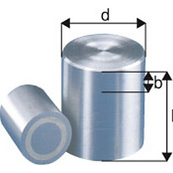 BELOH Aimant cylindrique, Ø d : 10 mm, Hauteur l 16 mm, Réduction max. b 6 mm, Force de maintien : 8,5 N, Poids : 9,5 g