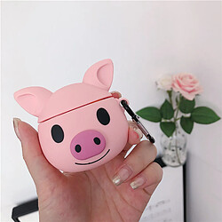 GUPBOO Airpods Coque Housse Étui Protecteur Compatible pour AirPods Pro-Tête de cochon coeur de jolie fille