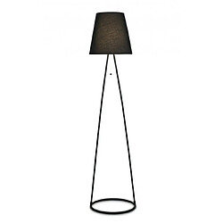 Luminaire Center Lampadaire Hayden Noir mat 1 ampoule 165cm