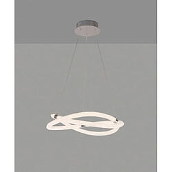 Avis Luminaire Center Suspension LED intégré Infinity Chrome poli 50 Cm