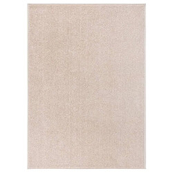 vidaXL Tapis à poils courts 140x200 cm Beige foncé