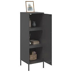 Acheter vidaXL Buffet haut noir 36x39x113 cm acier