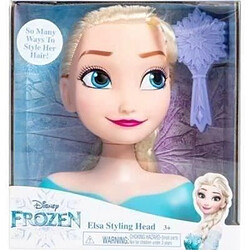 DISNEY FROZEN - Tete a coiffer Princesse Elsa - La Reine des Neiges II - Avec Brosse - 20 cm - Petit modele pas cher