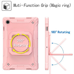 Coque en silicone avec béquille rotative à 360° or rose pour votre Samsung Galaxy Tab A8 10.5 (2021)