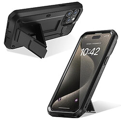 Coque pour iPhone 15 Pro Max Antichoc Béquille Supcase Unicorn Beetle Pro Noir pas cher