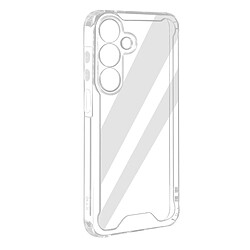 Avizar Coque pour Samsung Galaxy A15 Rigide Coins Renforcés Bords Surélevés Transparent