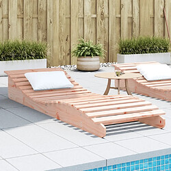 Maison Chic Chaise longue de jardin| Bain de soleil Relax | Transat 205x70x31,5 cm bois massif de douglas -GKD67814