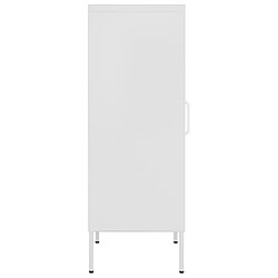 Avis vidaXL Armoire de rangement Blanc 42,5x35x101,5 cm Acier