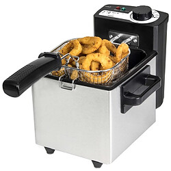 Totalcadeau Friteuse à témoin lumineux 1,5 L 1000W Acier inoxydable pas cher