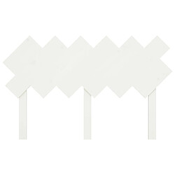 Avis vidaXL Tête de lit Blanc 132x3x81 cm Bois massif de pin