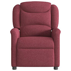 Acheter vidaXL Fauteuil de massage inclinable électrique Rouge bordeaux Tissu