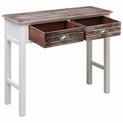 Avis Maison Chic Table console | Meuble d'entrée | Table d'appoint Marron 90 x 30 x 77 cm Bois -GKD89394