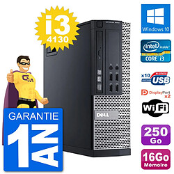 PC Dell 9020 SFF Intel Core i3-4130 RAM 16Go Disque Dur 250Go Windows 10 Wifi - Occasion