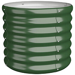 VidaXL Jardinière de Jardin Acier Vert 40x40x36 cm