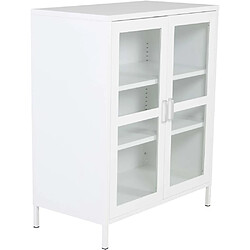 Venture Home Buffet 2 portes en acier Acero blanc.