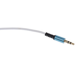 Acheter 3,5 Mm (1/8 ) M-M Câble Audio Enroulé Câble Casque Câble D'entrée Auxiliaire Blanc