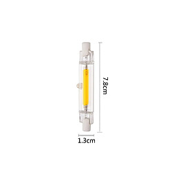 Wewoo Tube en verre d'ampoule LED R7S 5W pour remplacer l'ampoule halogènelongueur de la lampe 78 mmCA 110v blanc chaud pas cher